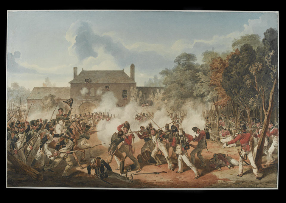 Defence Of The Chateau De Hougoumoth By The Coldstream Guards