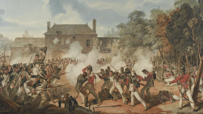 Defence Of The Chateau De Hougoumoth By The Coldstream Guards